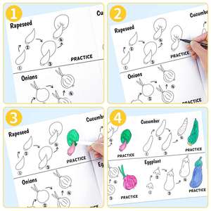 Kit de Libro para Colorear para Niños: Paso a Paso, Cómo Dibujar Animales, Comida, Autos y Fantasías Increíbles - Product Image 3