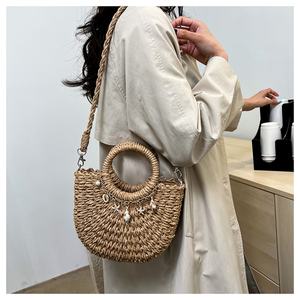 Bolso <span class=keywords><strong>de</strong></span> <span class=keywords><strong>playa</strong></span> <span class=keywords><strong>de</strong></span> paja para mujer, bolso <span class=keywords><strong>de</strong></span> hombro, bolso ecológico <span class=keywords><strong>de</strong></span> verano, minimalista, para trabajo, viajes, versátil, <span class=keywords><strong>de</strong></span> gran capacidad, bolsos <span class=keywords><strong>de</strong></span> diseñador - Product Image 3