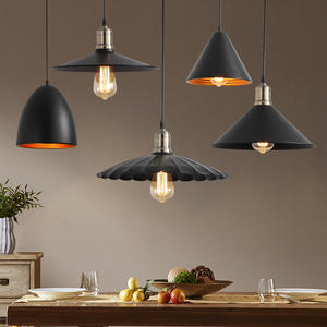 Lámpara colgante minimalista moderna, redonda, E27, bombilla incandescente, blanca, roja, verde, amarilla, negra, rosa, azul, gris, para oficina, hotel - Product Image 2