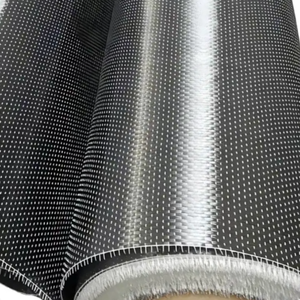 Cường độ cao <span class=keywords><strong>200g</strong></span> <span class=keywords><strong>12K</strong></span> một chiều <span class=keywords><strong>cfrp</strong></span> vải sợi Carbon dệt Twill cuộn cho xe công nghiệp sử dụng - Product Image 1