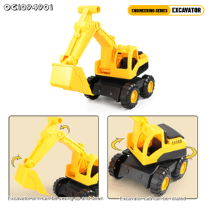 Camion benne de chantier avec roue libre et <span class=keywords><strong>remorque</strong></span>, jouets pour enfants - Product Image 4