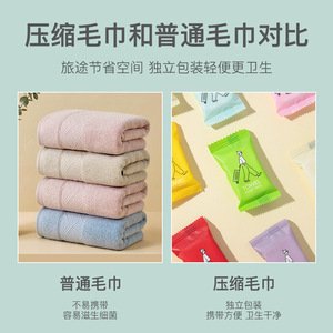 Serviettes compressées jetables 24x30cm, serviettes de voyage portables pour le visage, emballées individuellement pour une utilisation nomade - Product Image 5