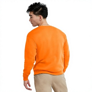 Sudadera de Felpa para Hombre, Cuello Redondo, Color Naranja, Corte Regular, Tejido de Punto, 100% Algodón, Estilo Urbano, Informal, Ecológica - Product Image 2