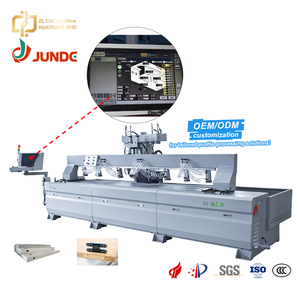 Máquina fresadora y perforadora multifunción JUNDE de 22KW para puertas, gabinetes de pared, aluminio, madera y PVC con función de biselado. - Product Image 1