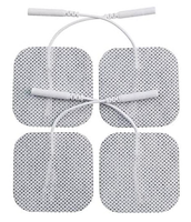 Électrodes adhésives réutilisables en gel japonais de qualité supérieure pour appareil d'électrothérapie combinée TENS/EMS, taille 50x50, pour usage corporel