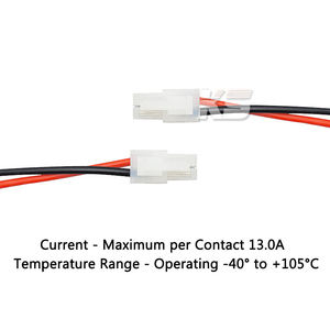 Cable de extensión de alimentación Molex macho de 4 pines Mini-fit Jr de 4.2mm con carcasa receptáculo, arnés de cableado y conversión EPS - Product Image 3