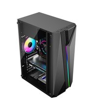 Boîtiers PC Gaming Mid-Tower Dunao en Gros avec Panneau Latéral en Acrylique LED et Ports Audio Frontaux