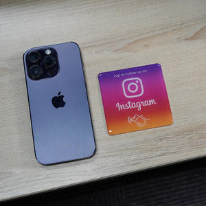 热销防水80毫米环氧NFC贴纸Instagram谷歌评论卡Nfc贴纸标签商业促销 - Product Image 4