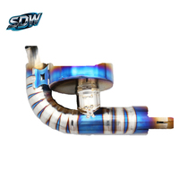 Tuyau d'échappement du système Catback moyen et arrière en alliage de titane pour Lexus GS350 GS460 ES300h ES350 LS500h Modification