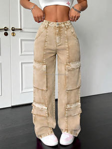 Nuovi <span class=keywords><strong>Jeans</strong></span> Rosa Personalizzati per <span class=keywords><strong>Donna</strong></span>, con <span class=keywords><strong>Motivi</strong></span> Traforati e Sfumati, Stile Oversize Hip-Hop - Product Image 6