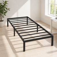 Lit pliant le moins cher, cadre de lit simple en fer, lit individuel pour la maison, lit en métal, lit modulaire en fer forgé