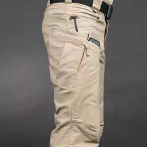 Pantalones deportivos informales de verano para hombre, cintura alta, ajuste holgado, cordón, cien estilos, Material de poliéster de seda helada, drapeado recto - Product Image 5
