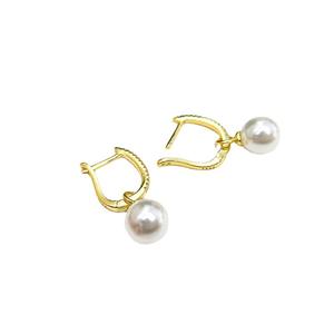 อุปกรณ์ทำเครื่องประดับเงินแท้ S925 สำหรับต่างหูประดับมุก DIY พร้อมลูกปัดทรงกลมขนาด 8-13 มม. รุ่น 21570 ถาดเปล่าสำหรับต่างหู - Product Image 5