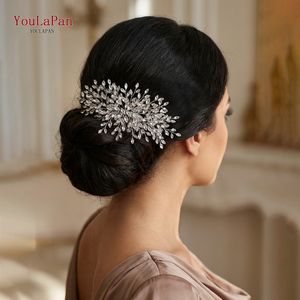 YouLaPan Ornements scintillants en strass Peignes et coiffures pour femmes Convient aux banquets et aux fêtes HP966 - Product Image 3