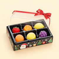 Boîte d'emballage cadeau personnalisée, écologique, en carton mat laminé, de qualité alimentaire, pour chocolats, biscuits, macarons, bonbons, avec fenêtre transparente