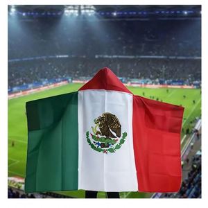 Promotie Groothandel Voetbal Fan Juichende Nationale Dag Cape Alle Landen Custom Hooded Banner Custom Body Vlag Voor Sportwedstrijd - Product Image 1
