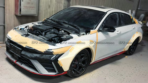 Fibre de verre non peinte 2023+ pour Hyundai Elantra/Avante (CN7) EPA STANCE, extension de garde-boue arrière +80mm, 6 pièces (modèle restylé) - Product Image 6