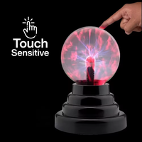 Bobine Tesla de 3 pouces avec batterie, boule de plasma, veilleuse, jouet de haute qualité, cadeau pour fête d'anniversaire d'enfant, vente en gros