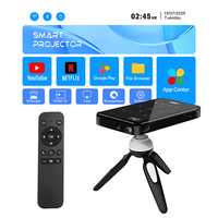 Mini projecteur tactile Canzone P09II Android 14 DLP LED 4K avec batterie rechargeable, home cinéma portable, enceintes intégrées pour l'extérieur