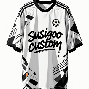 قميص كرة قدم مخصص للرجال من سوسوغو 20 25/26 بلو لوك بقص آلي 100% بوليستر قابل للتنفس مضاد للبكتيريا بأكمام قصيرة - Product Image 1