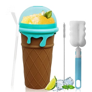Vente en gros de gobelets magiques à presser de 500 ml en silicone pour faire des glaces et des slushies, réutilisables et durables - Product Image 1