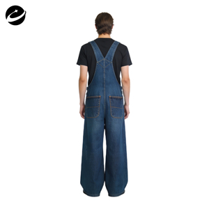 XUCHANG Original Designer Custom Vintage <strong>Dungaree</strong> Jumpsuit Manufacturer Jeans Classic Cotton Oversized <strong>Baggy</strong> Denim Overalls Men - Product Image 2