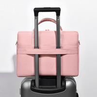 Sac pour ordinateur portable et tablette en polyester durable, résistant aux chocs et aux tremblements de terre, pour femmes, 14 pouces, 16 pouces, fin, avec logo imprimé