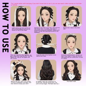 ที่ม้วนผมแบบไม่ใช้ความร้อนเครื่องมือจัดแต่งทรงผมแบบโฟมสำหรับกลางคืนอุปกรณ์จัดแต่งทรงผมแบบยืดหยุ่นได้หมอนฟองน้ำนุ่มที่ม้วนผมพร้อมถุงใส่ของ - Product Image 5