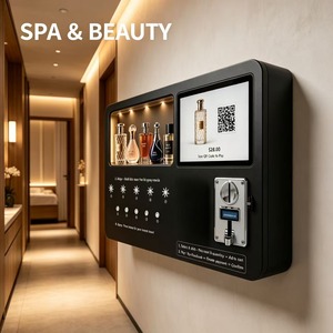 Distributeur automatique <span class=keywords><strong>de</strong></span> parfum intelligent, construction <span class=keywords><strong>en</strong></span> <span class=keywords><strong>verre</strong></span> <span class=keywords><strong>trempé</strong></span>/acrylique/métal, distributeur mural <span class=keywords><strong>en</strong></span> libre-service, 5 parfums - Product Image 4
