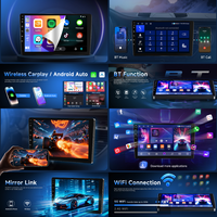 Podofo 9" 2+32G Android Car Stereo Audio Mobil 2 Din Radio Mobil Android Wireless CarPlay Android Auto WiFi/GPS/EQ/BT Grosir OEM