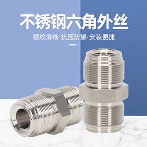 ข้อต่อเกลียวหกเหลี่ยมสแตนเลส DN10-DN200 แบบไร้รอยต่อ ASTM 300 ซีรีส์ สำหรับท่อน้ำ - Product Image 2