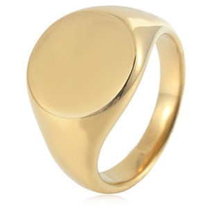 yunnique Minimalist Stainless Steel <b>Plain</b> <b>Ring</b> Gold <b>Silver</b> Black Unisex Fashion Jewelry Gift Geometric Design FY280210 - Product Image 1