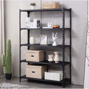 <span class=keywords><strong>Étagère</strong></span>s de rangement en acier à <span class=keywords><strong>angle</strong></span> en métal noir à 5 couches de service léger en gros - Product Image 4