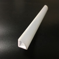 Boîtier de tube de lumière led en acrylique, extrusion co, profil pmma, polycarbonate, diffuseur double couleur, couvercle de lampe, lentille linéaire de cheminée