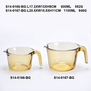 Ensemble de tasses à mesurer <span class=keywords><strong>en</strong></span> <span class=keywords><strong>verre</strong></span> écologique multifonction résistant à la chaleur d'une capacité de 500ML/1000ML four à micro-ondes congélateur sûr pour la cuisson - Product Image 6