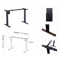 Table électrique mobile moderne E-SHINING avec bureau réglable en hauteur pour poste de travail assis-debout à domicile