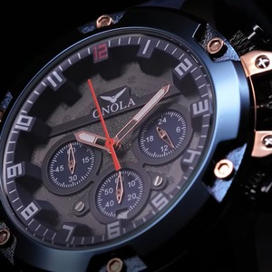 Montre-bracelet pour homme Drioshipping, étanche, personnalisée, de luxe, résistante à l'eau, montre à quartz pour homme, vente en gros - Product Image 6
