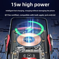 Nouveau chargeur sans fil de style punk, compatible avec les téléphones Apple et Huawei, charge rapide automatique par induction pour voitures
