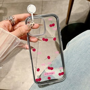 Funda de teléfono <span class=keywords><strong>3</strong></span> en 1 con lazo de color caramelo y cereza para iPhone 17 Air 16 13 11 <span class=keywords><strong>15</strong></span> 14 12 11 Pro Max TPU + Funda transparente acrílica - Product Image 2