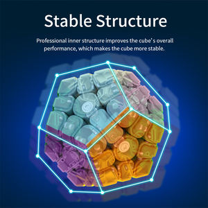 Moyu MeilongM Megaminxes magnétiques 3x3 Dodécaèdre sans autocollant Compétition professionnelle Vitesse Cube magique - Product Image 5