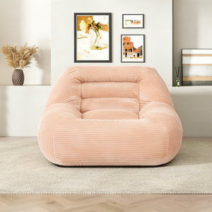 <b>Inflatable</b> Fabric Oversized Single Seater Lazy <b>Sofa</b> Vacuum Compressed Space-Saving Contemporary Design for Living Room Use - Product Image 2