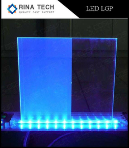 Panel de guía de luz PMMA termoformado, lámina LGP con patrón floral personalizado, componente de retroiluminación LED con borde iluminado para decoración - Product Image 6