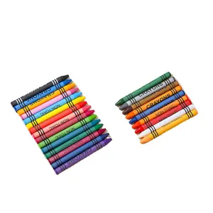 24 Multi Color Wax Premium Kleiner Wachs mal stift in Farbbox für Schulkinder