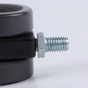 Roulettes pivotantes avec frein, roue en nylon de 40 mm de diamètre, roulettes silencieuses pour chaise de bureau - Product Image 2