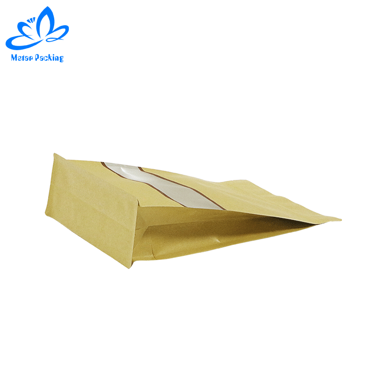 n rapide faible QUANTITÉ MINIMALE DE COMMANDE fenêtre Mate Fond Plat Tiennent la Poche d'emballage de grain de Café Bonbons sacs