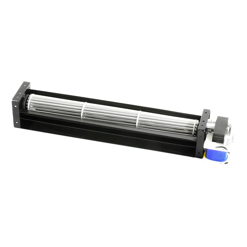 PRSK AC 120V 230V 30mm çapraz akış fanı hava perdesi için alüminyum alaşımlı bıçak teğet Fan Blower