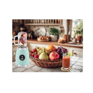 Frullatore portatile da 300W con 2 caraffe e tappi da viaggio, base antiscivolo per frullati e milkshake - Product Image 5