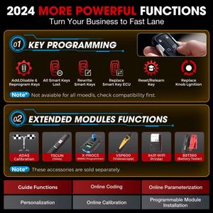 LAUNCH X431 PRO V5.0 con Dbscar 7, 37+ Funciones Especiales, CANFD y DOIP, Codificación de ECU y TPMS, Herramienta de Diagnóstico Automotriz - Product Image 3