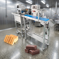 Enrobeuse automatique commerciale de chocolat, petite machine de recouvrement de chocolat pour la production de snacks