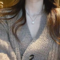 Ensemble de bijoux en acier inoxydable étincelants pour femmes en cristal CZ pierre pendentif collier anneau boucle d'oreille Offres Spéciales usine pour cadeau
